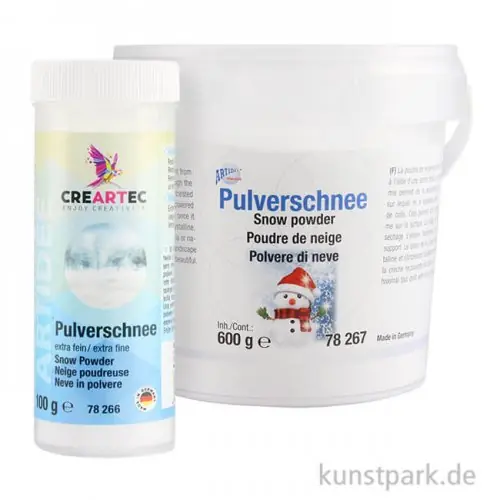 Neu Im Sortiment Pulverschnee, extra fein für gleichmässige Schneedecken
