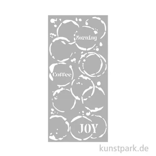 Top-Preis Stamperia Schablone - Furry Friends Coffee Prints, 12 x 25 cm