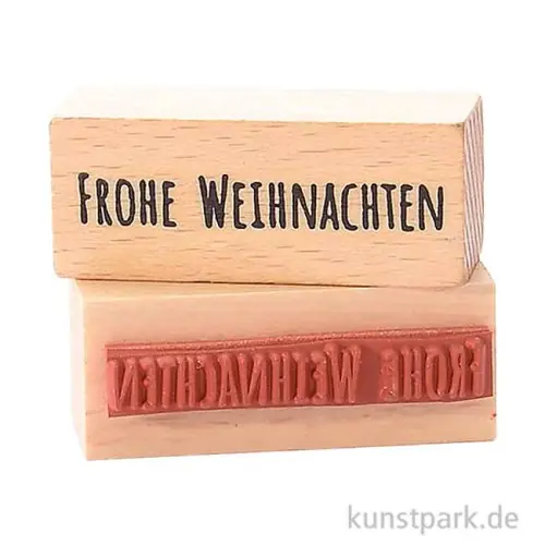 Stempel - Frohe Weihnachten, 2 x 5 cm Ausverkauf