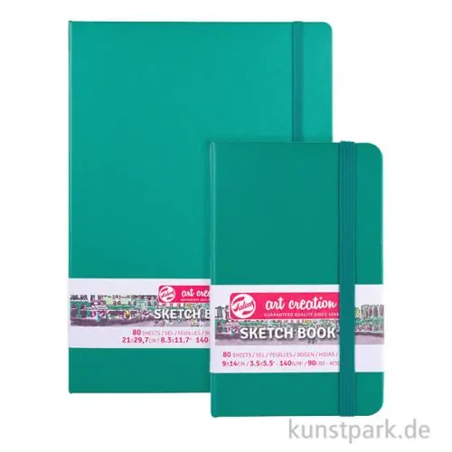 Top-Qualität Talens Art Creation - Skizzenbuch Forest Green, 80 Blatt, 140g