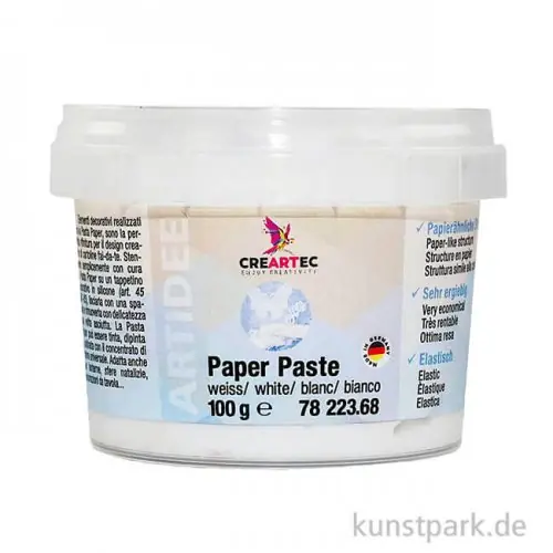 Heute Kaufen Paper Paste - Papierähnliche Strukturpaste, Weiß, 100g