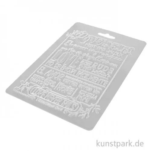 Preis Gesenkt Stamperia Soft Mould (Gießform) - Love Story Love Never Fails, DIN A5
