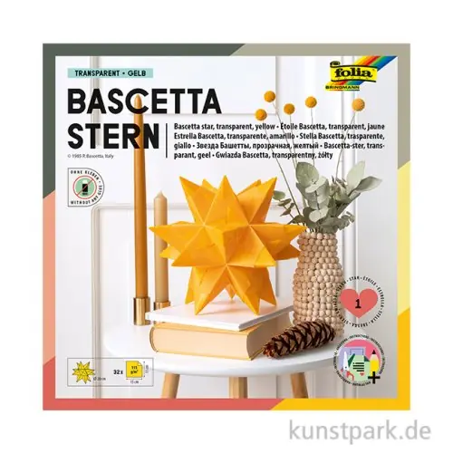 Bascetta-Stern Bastelset, 115g - gelb Nur Für Kurze Zeit