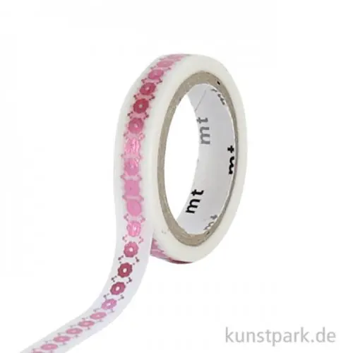 Heute Kaufen MT Masking Tape Fab Hot Stamping Floral Line, 7 mm, 3 m Rolle