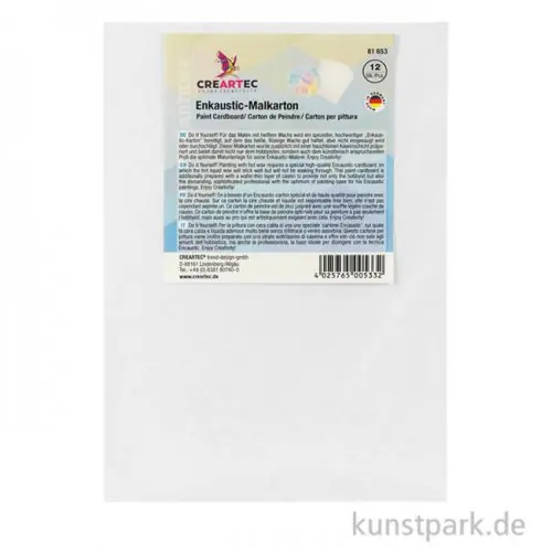 Markenprodukt Encaustic Malplatte - Set, DIN A4, 12 Blatt