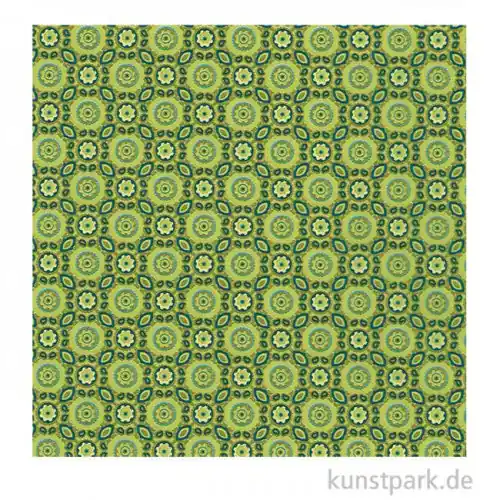 DECOPATCH Papier 643 Grün, 3 Stück Premium
