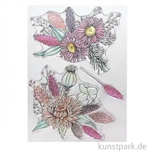 Sale CraftEmotions Clear Stamps - Trockenblumen Arrangements, DIN A6