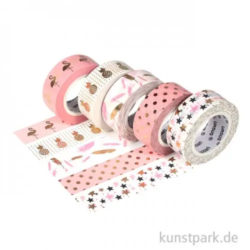 Must-Have Washitape - Tropic-gold, 5er Set, 10 m