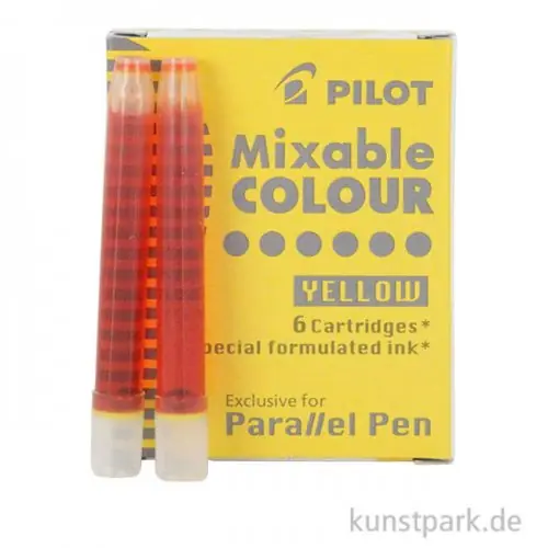 Saisonangebot Pilot Pen Patronen 6 Stück, Farbe Gelb