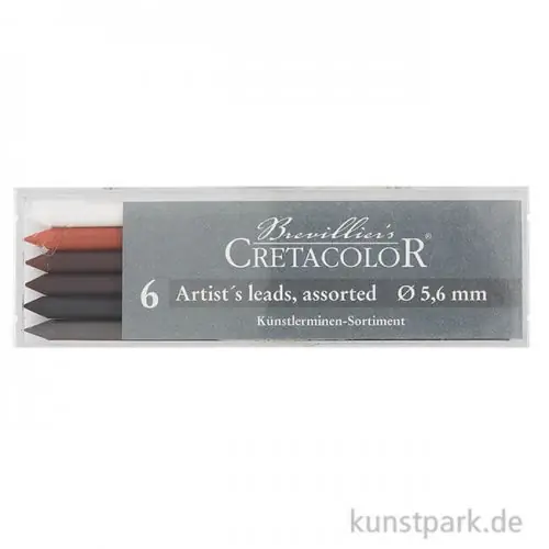 Wochenendangebot Cretacolor 5,6 mm Mine - 6er Minen-Set gemischt