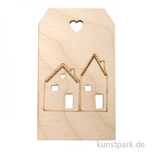 Holz-Anhänger - Winterhäuser, 4,8 x 8,2 cm Gleich Bestellen