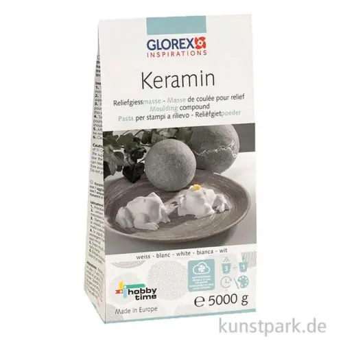 Keramin Reliefgießmasse Weiß, 5 kg Mengenrabatt