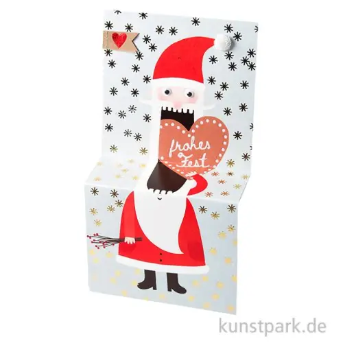 Ausverkauf Good old friends - Weihnachtskrümelkarte, Herz, Frohes Fest