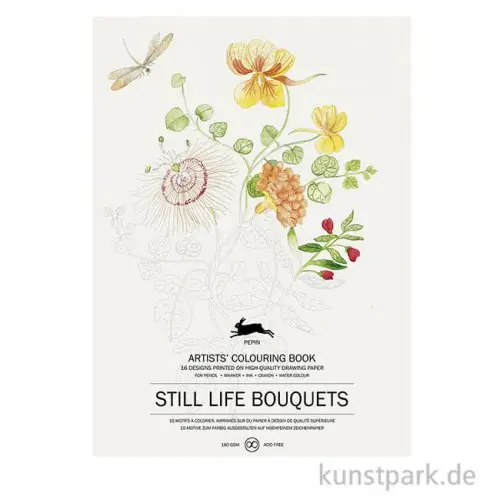 PEPIN Künstler Malbuch - Still Life Bouquets Wochenendangebot