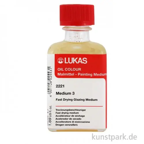 Lukas Medium 3, trocknungsbeschleunigend 50 ml Neue Ware