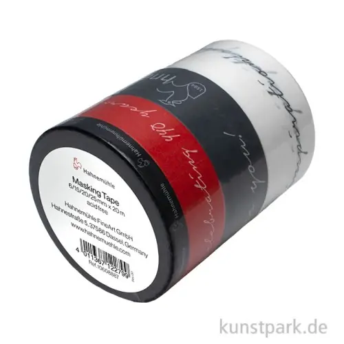 Hahnemühle Masking Tape Set, 4 Rollen, 6-25 mm, je 20 m Neu Im Sortiment