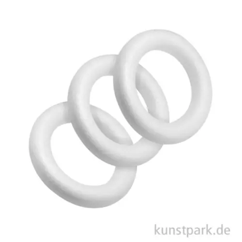 Heißes Angebot Styroporringe, Flach, Durchmesser 7,5 cm, 3 Stück