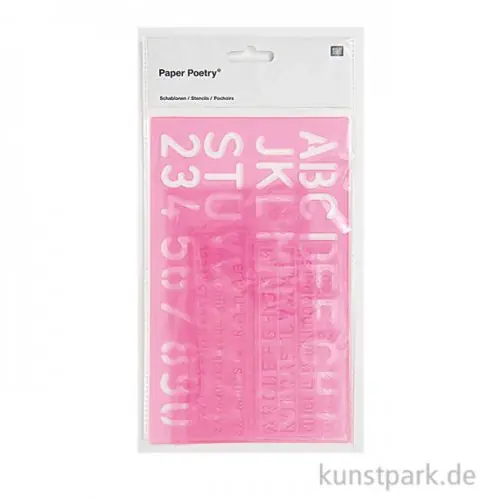 Schablonen - Buchstaben und Zahlen Gratis Versand