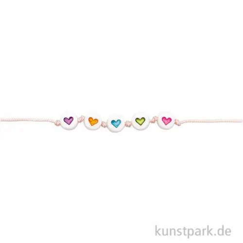 Herz Perlen, Rund, Pastell, 165 Stück Garantierte Lieferung