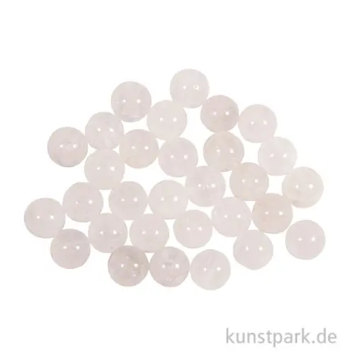 Direkt Vom Hersteller Halbedelsteinperlen Weißer Quarz, ø 6 mm, 30 Stück