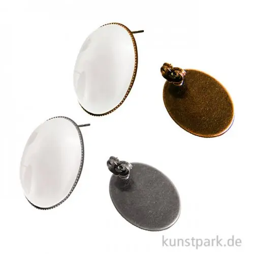 Neue Ware Ohrstecker Vintage Collection - Oval, 1,8 x 2,5 cm