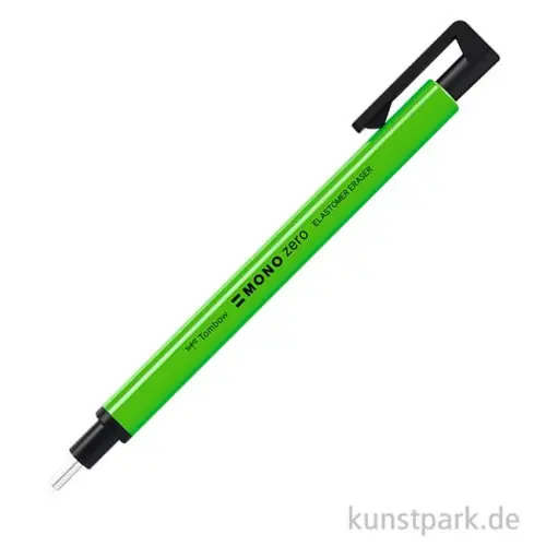 Knallerangebot Tombow Präzisions-Radierer MONO.zero rund, Neongrün