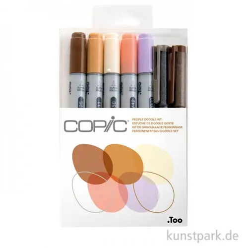 Versand Am Gleichen Tag COPIC Doodle Kit - People, 7 Stifte