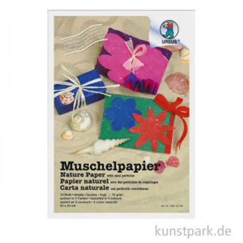 Muschelpapier, Elfenbein, 23 x 33 cm, 5 Blatt, 70g Jetzt Zugreifen