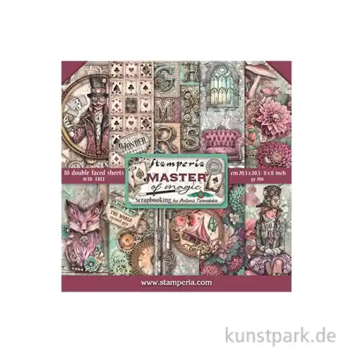 Stamperia Scrapbooking Pad - Master of Magic, 20,3 x 20,3 cm Direkt Vom Hersteller