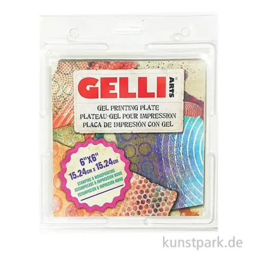 Gelli Arts - Gel Printing Plate, 15,4 x 15,4 cm Schneller Versand