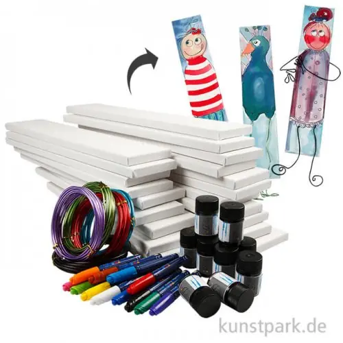 XXL Set - Bastelmaterial für lustige Aquarellbilder für ca. 20 Personen Direktkauf