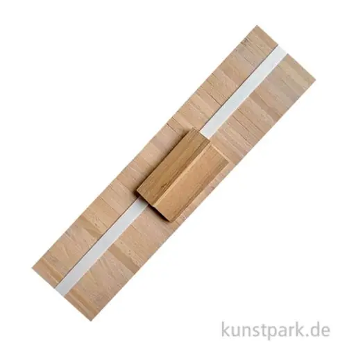 Echt Klötzchenmann Holzklötzchen zum Basteln, Buche, 22x8x80 mm, 78 Stück