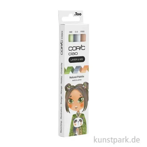 COPIC ciao Set - 3er Natural Palette Highlight