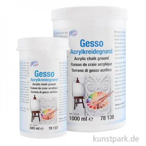 Gesso Grundierung Farblos Handgefertigt