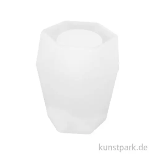 Silikonform Vase Facettiert, Durchmesser 10 cm, Höhe 8 cm Finale Aktion