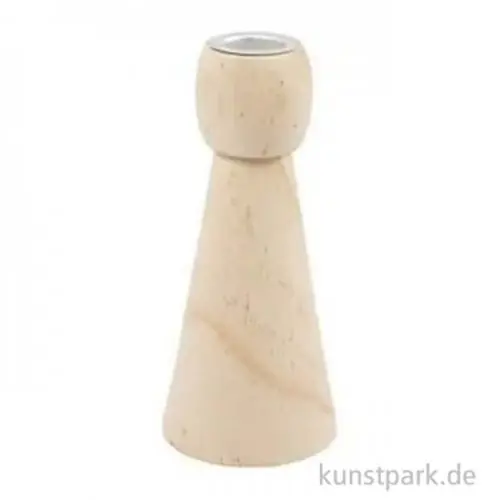 Kerzenhalter aus Holz, Durchmesser 6,5 cm, Höhe 14,5 cm Gleich Bestellen