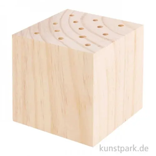 Neue Kollektion Holzständer für Trockenblumen Natur, Größe 8 x 8 x 8 cm