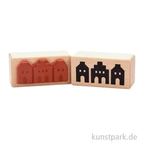 Stempel - Häuser aus Münster, 3 x 6 cm Neuheit