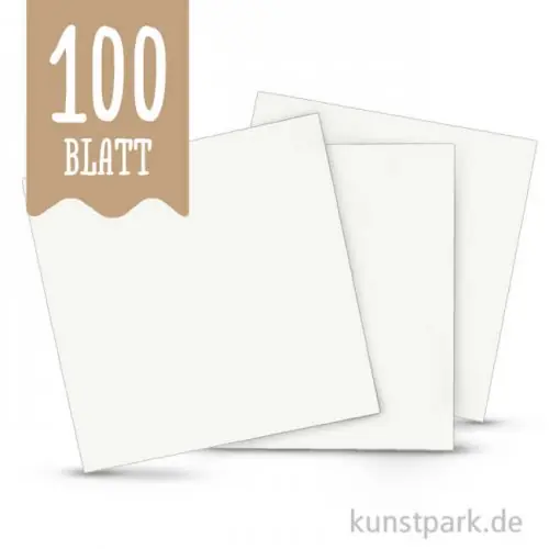 Aquarellpapier, 12 x 12 cm, 200 g, 100 Blatt Beliebt
