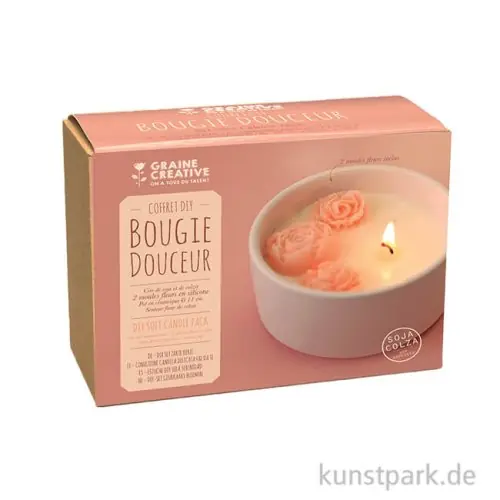 Solange Der Vorrat Reicht DIY Set - Kerzengießen mit Rosenformen in Keramik