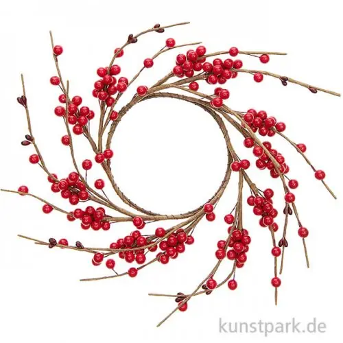 Preiswert Beerenkranz Rot, Durchmesser innen 12 cm
