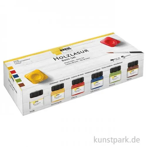 Top-Preis KREUL Holzlasur Basis Set mit 6 x 20 ml