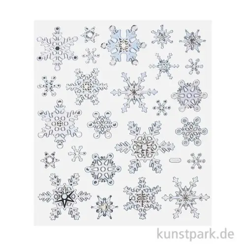Sticker - Eiskristalle Hochwertig