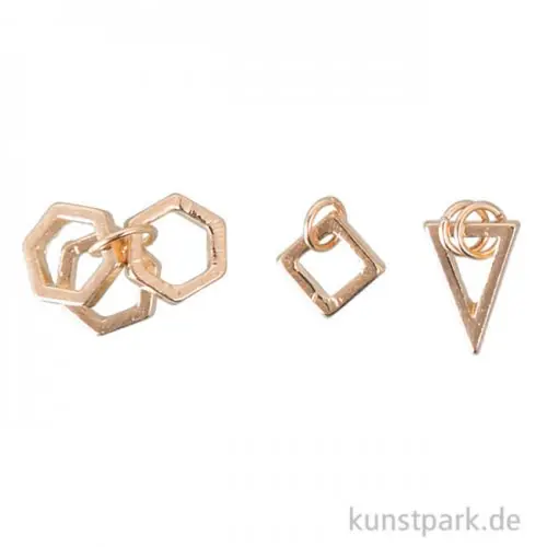 Anhänger Set - Geometrisch, Gold Sonderaktion