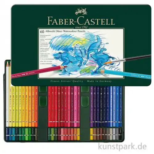 Faber-Castell ALBRECHT DÜRER, 60 Aquarellstifte im Metalletui Original
