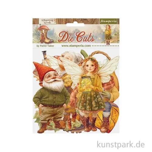 Stamperia Die Cuts - Whispering Woods, 47 Stanzteile Weltweiter Versand