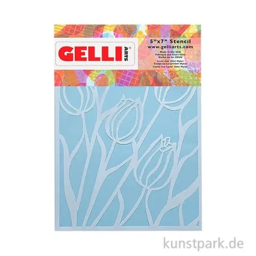 Gelli Arts - Stencil, Tulip, 12,7 x 17,8 cm Großhandel