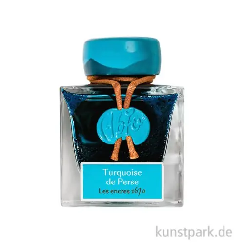 Online Kaufen HERBIN Luxus Schreibtinte 1670 mit Goldschimmer - Türkis, 50 ml