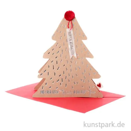 Preisknaller Good old friends - Bäumchen Karte, Schöne Weihnachten