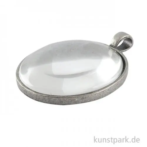 Heißes Angebot Anhänger Vintage Collection - Rund, Durchmesser 3,7cm mit Cabochon